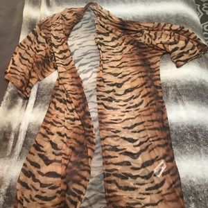F21 Tiger duster kimono